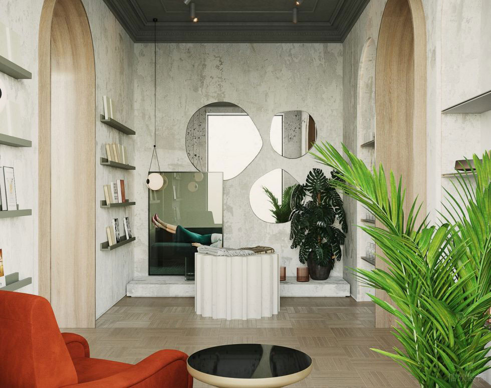 深圳市龍崗區平湖復古風定制服裝店墻面鏡子設計 深圳市龍崗區平湖復古風定制服裝店墻面鏡子設計