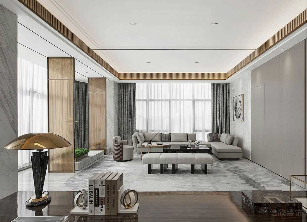 深圳福田卓越世紀(jì)中心800平方米現(xiàn)代新中式風(fēng)格辦公室裝修案例董事長(zhǎng)辦公室會(huì)客區(qū) 深圳福田卓越世紀(jì)中心800平方米現(xiàn)代新中式風(fēng)格辦公室裝修案例董事長(zhǎng)辦公室會(huì)客區(qū)