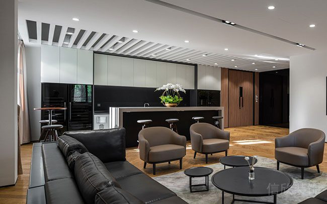 深圳龍崗聯匯中心1500平方米現代工業風辦公空間裝修設計案例接待室 深圳龍崗聯匯中心1500平方米現代工業風辦公空間裝修設計案例接待室