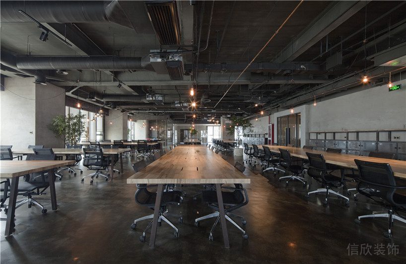深圳龍崗正中時代廣場3500平方米暗色調工業風辦公室裝修案例辦公大廳 深圳龍崗正中時代廣場3500平方米暗色調工業風辦公室裝修案例辦公大廳