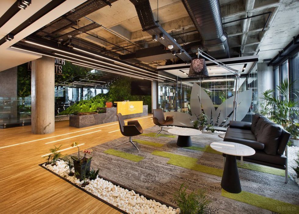 深圳南山聚創金谷創意園3500平方米工業主義北歐風辦公室裝修案例前廳 深圳南山聚創金谷創意園3500平方米工業主義北歐風辦公室裝修案例前廳