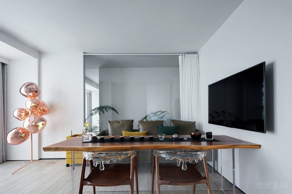 京基濱河時(shí)代大廈現(xiàn)代簡約風(fēng)辦公室裝修案例 小會議室