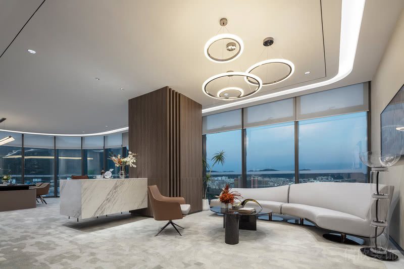 極簡(jiǎn)輕奢風(fēng)格辦公室裝修設(shè)計(jì)方案 休息區(qū)