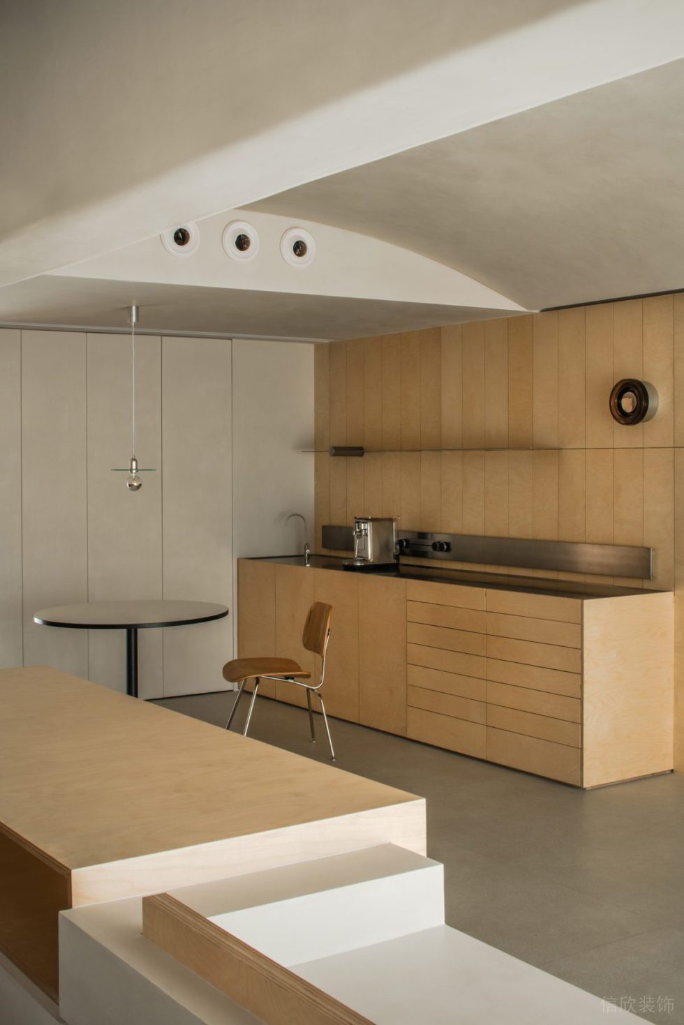 璟霆大廈溫馨原木風(fēng)辦公室裝修方案 茶水區(qū)