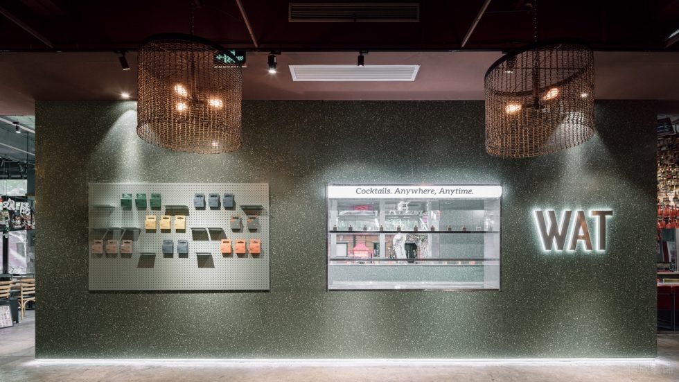 深圳寶安區(qū)簡約休閑風(fēng)酒吧射燈映照裝修設(shè)計