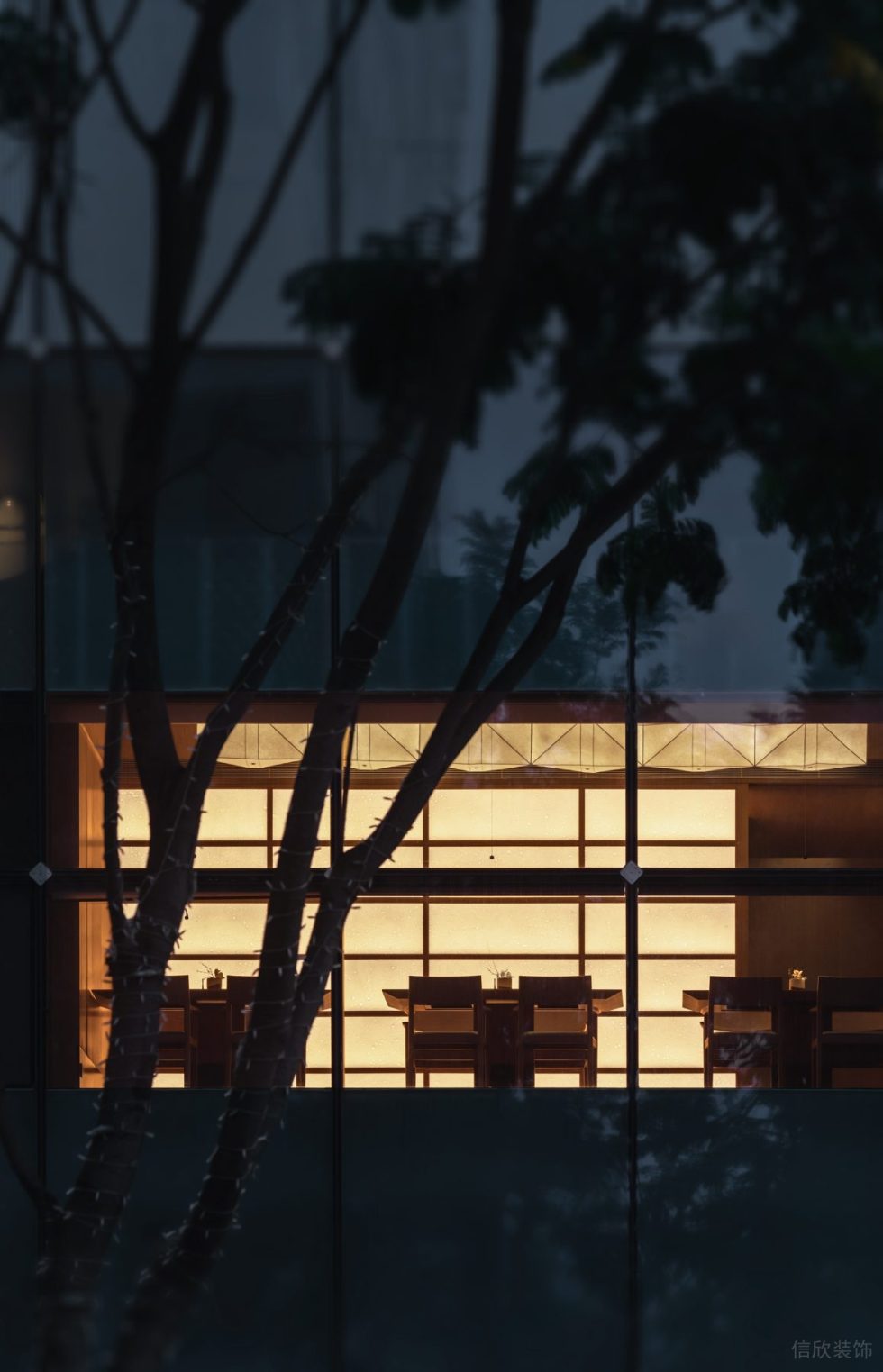 深圳福田經(jīng)典日式餐廳溫暖外景裝修設(shè)計