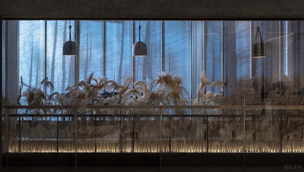 深圳羅湖簡雅日料餐廳寂靜感隔斷細節(jié)裝修設(shè)計