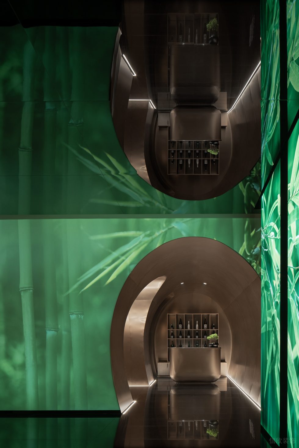 深圳龍華日式風格餐廳工業前臺設計裝修