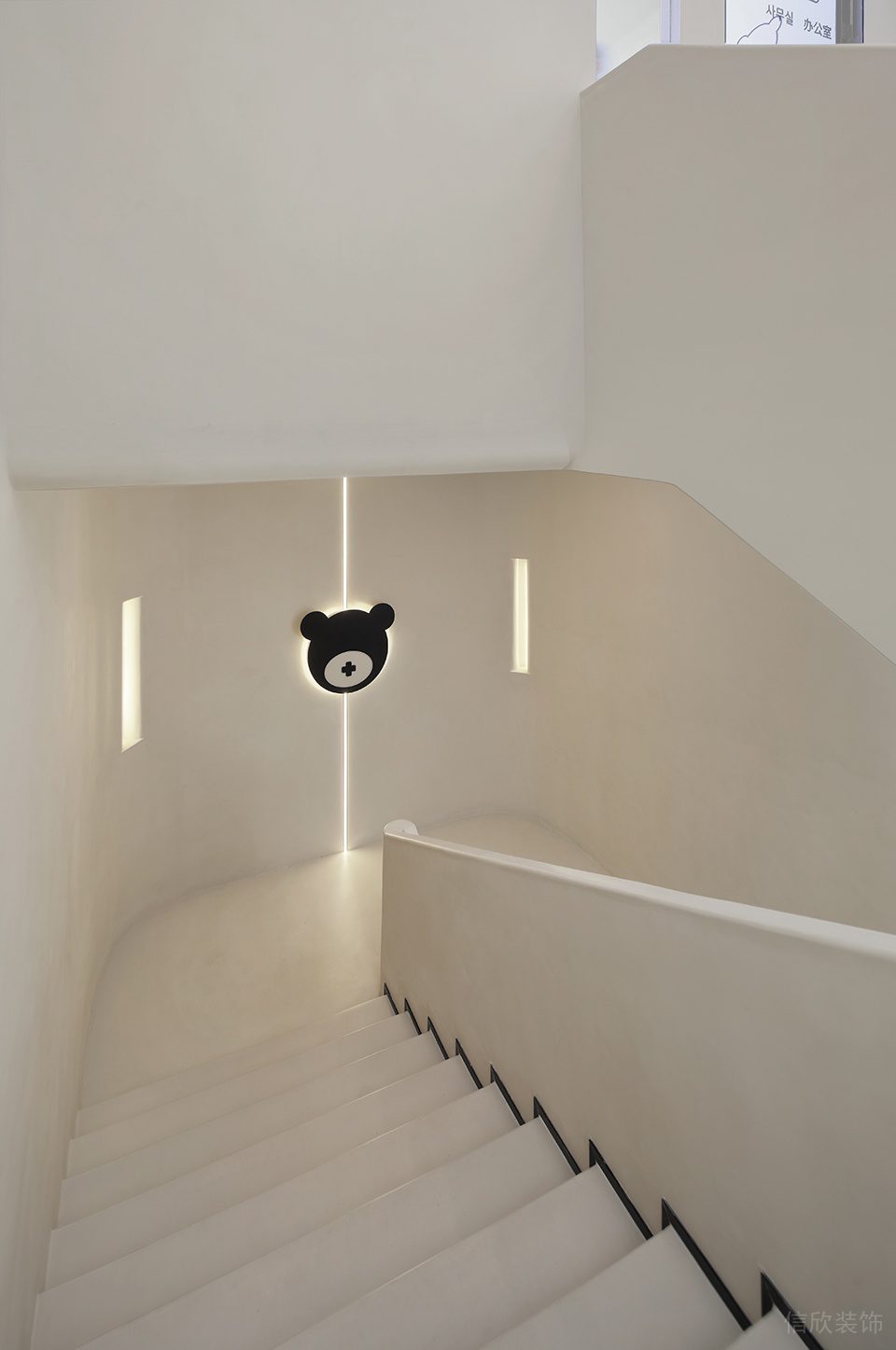 深圳市福田區車公廟現代風abear Beauty愛小熊醫療美容裝修設計效果圖-暖色簡約樓梯 深圳市福田區車公廟現代風abear Beauty愛小熊醫療美容裝修設計效果圖-暖色簡約樓梯