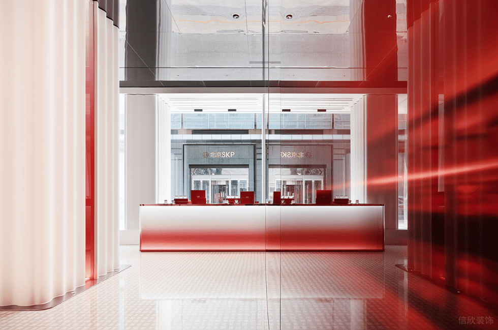 深圳市龍崗區布吉小仙燉鮮燉燕窩專賣店旗艦店裝修設計-紅白漸變色前臺二 深圳市龍崗區布吉小仙燉鮮燉燕窩專賣店旗艦店裝修設計-紅白漸變色前臺二