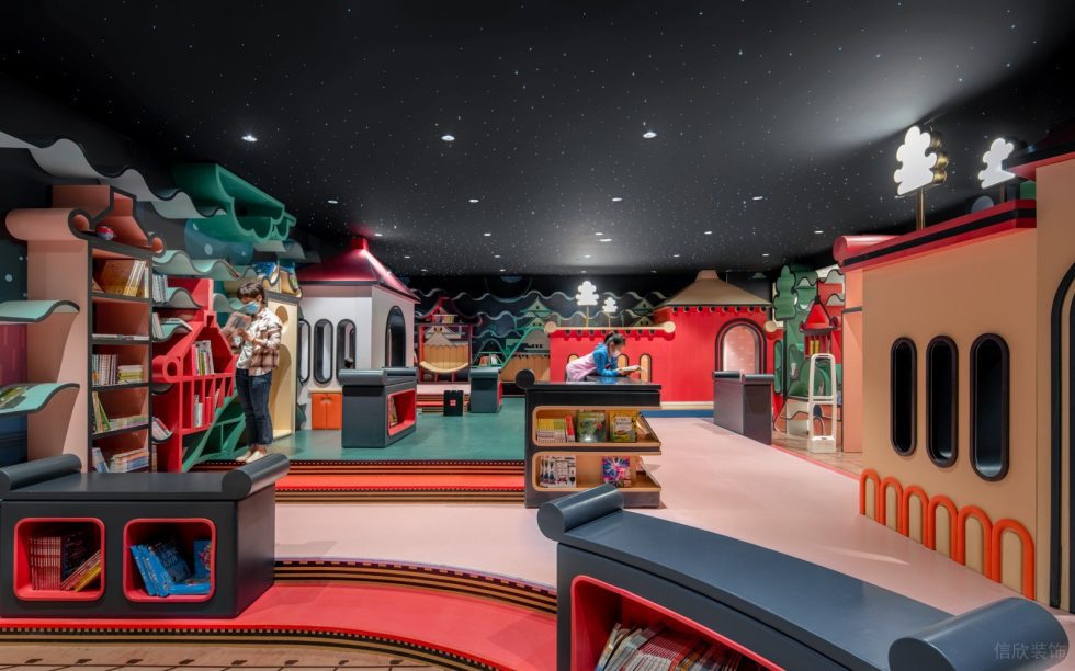 深圳市羅湖區寶安南新中式風書店裝修設計-兒童游樂場閱讀區 深圳市羅湖區寶安南新中式風書店裝修設計-兒童游樂場閱讀區