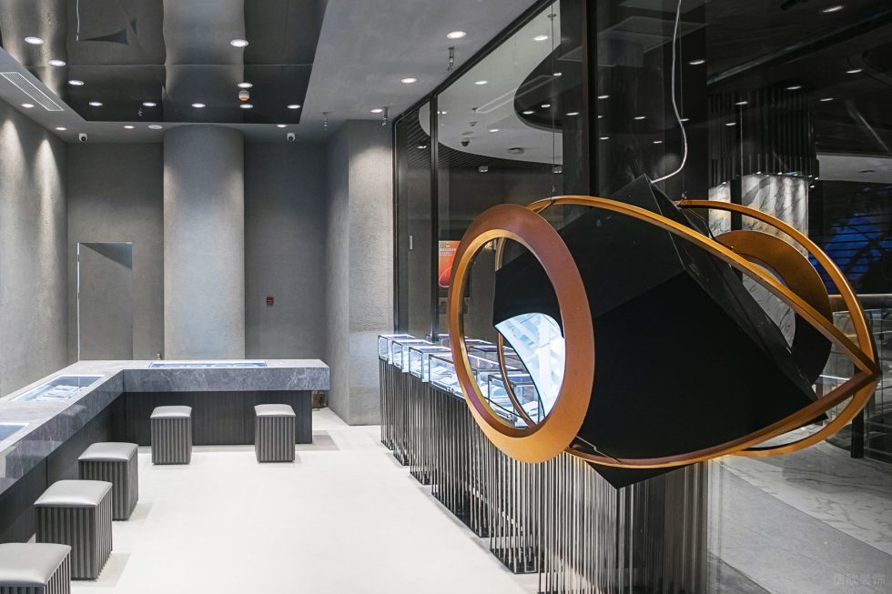 深圳市羅湖區蔡屋圍現代風買手店體驗店裝修設計-天然大理石首飾展柜 深圳市羅湖區蔡屋圍現代風買手店體驗店裝修設計-天然大理石首飾展柜