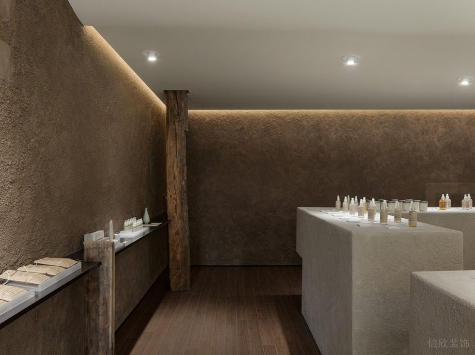深圳市羅湖區東門現代風香薰店裝修設計實景效果圖-水泥肌理墻面 深圳市羅湖區東門現代風香薰店裝修設計實景效果圖-水泥肌理墻面