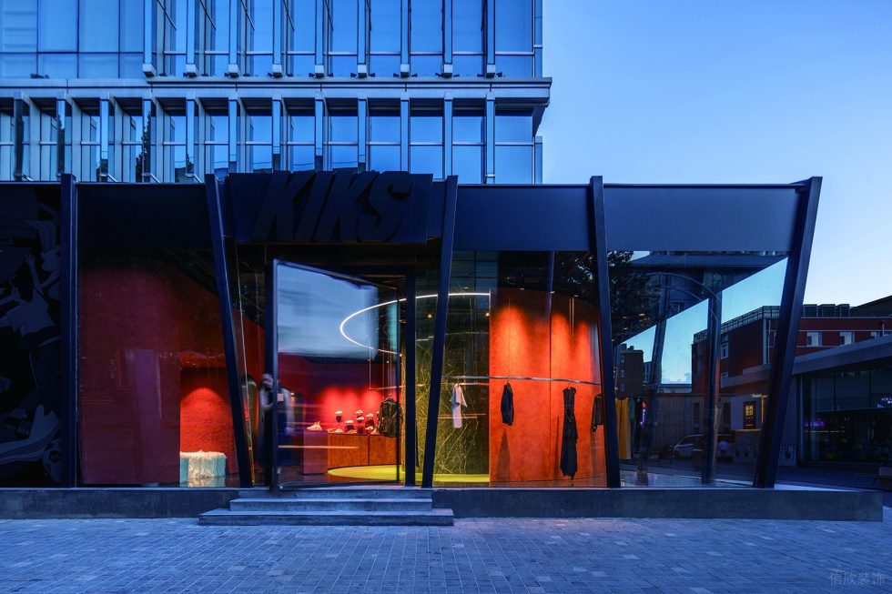 深圳市龍華區龍華kiks潮牌買手店裝修設計-開放式鋼結構門廳二 深圳市龍華區龍華kiks潮牌買手店裝修設計-開放式鋼結構門廳二