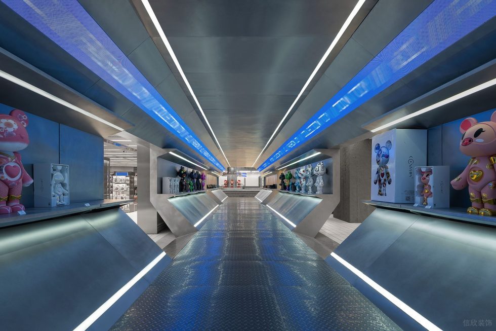 深圳市南山區后海新型科技風潮牌店買手店X11全球旗艦店裝修設計-過道 深圳市南山區后海新型科技風潮牌店買手店X11全球旗艦店裝修設計-過道