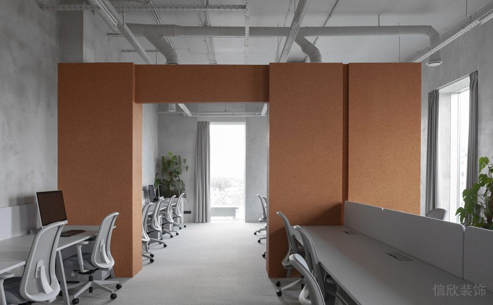 深圳市南山區(qū)訊美科技廣場現(xiàn)代工業(yè)風(fēng)辦公室裝修設(shè)計(jì)方案 工作區(qū)