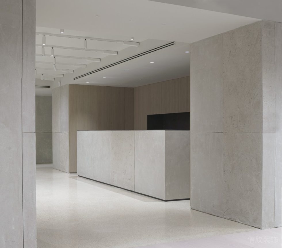 深圳市南山區(qū)中科納能大廈現(xiàn)代極簡(jiǎn)主義辦公室裝修設(shè)計(jì)方案 前臺(tái)服務(wù)臺(tái) (1)