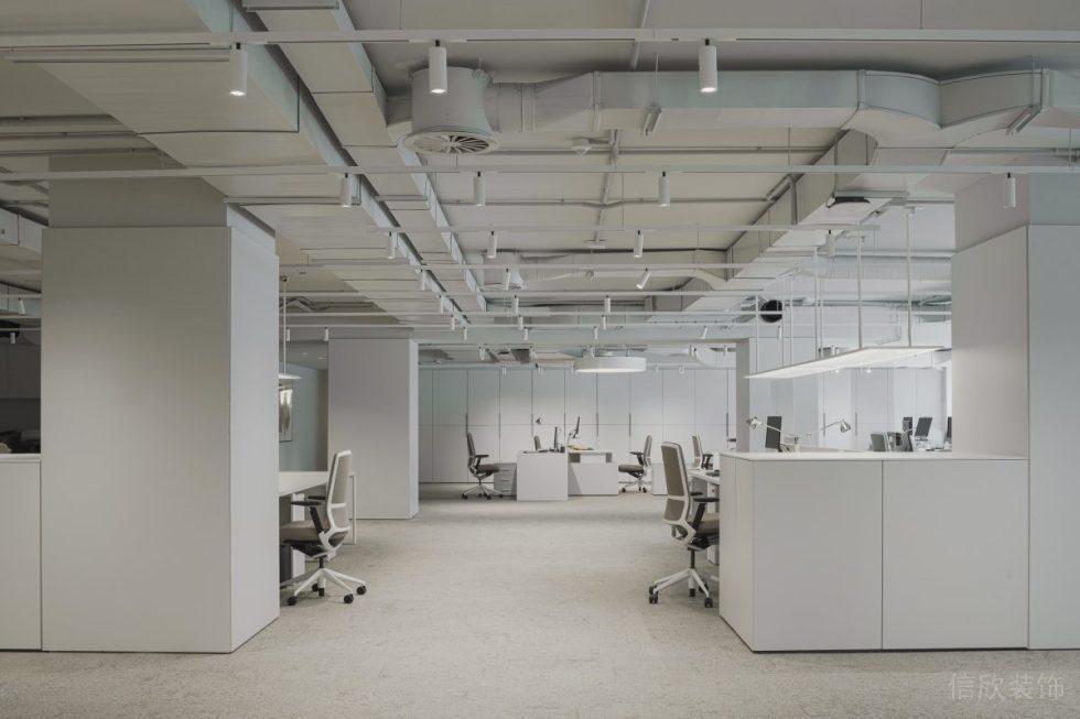 深圳市南山區(qū)中科納能大廈現(xiàn)代極簡(jiǎn)主義辦公室裝修設(shè)計(jì)方案 工作區(qū)