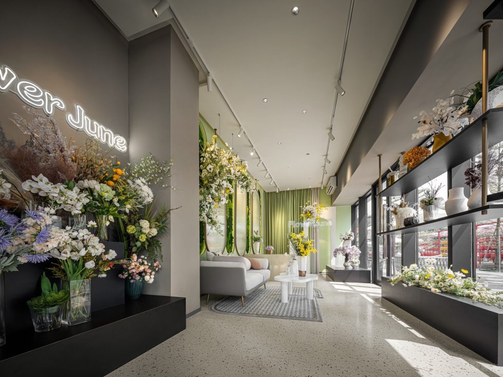 深圳市南山中心區現代風花店裝修設計實景效果圖-大廳概覽 深圳市南山中心區現代風花店裝修設計實景效果圖-大廳概覽