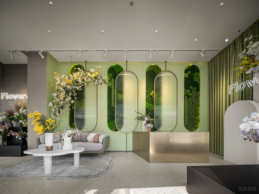 深圳市南山中心區現代風花店裝修設計實景效果圖-前臺接待區 深圳市南山中心區現代風花店裝修設計實景效果圖-前臺接待區