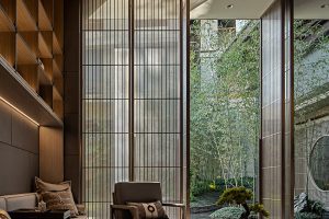 新中式風中餐廳包間休閑區(qū)裝修設計