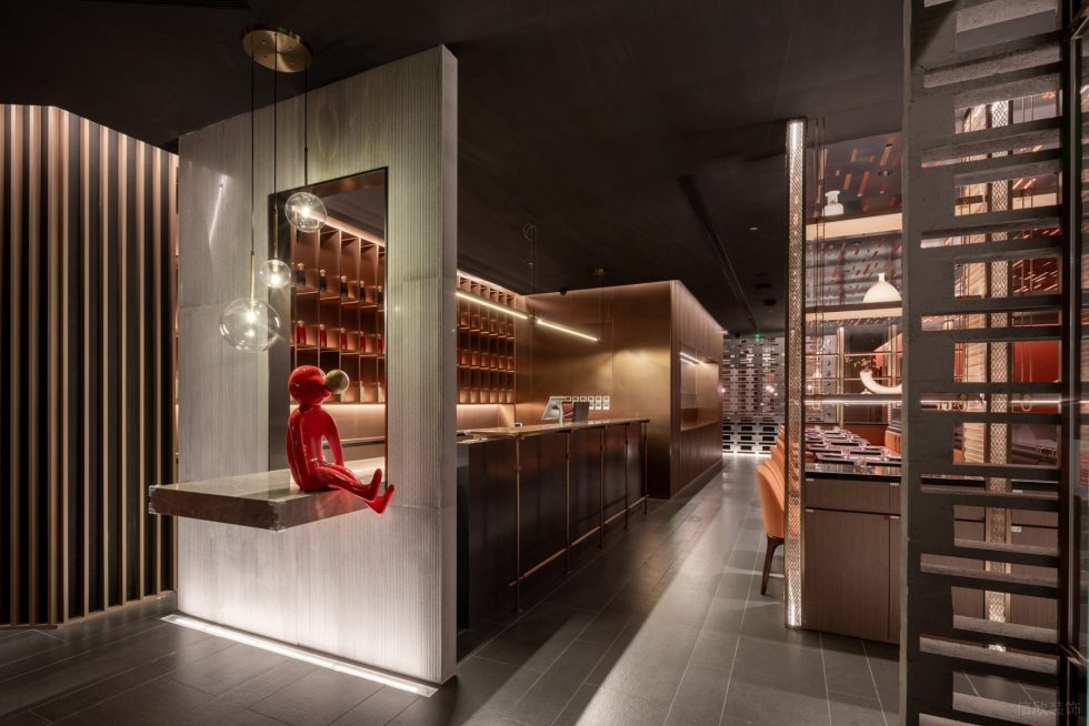 工業(yè)風(fēng)火鍋店收銀臺(tái)裝修設(shè)計(jì)