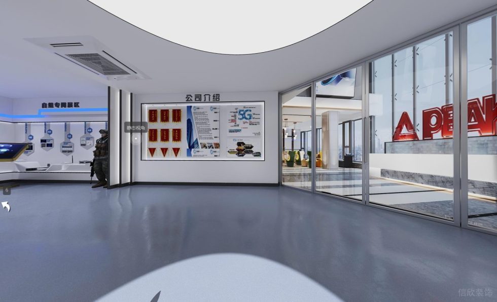 現代風格慧明捷科技公司展廳企業文化墻裝修設計 現代風格慧明捷科技公司展廳企業文化墻裝修設計