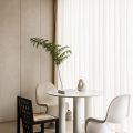 簡約北歐風辦公室裝修設計 窗邊造型小桌椅