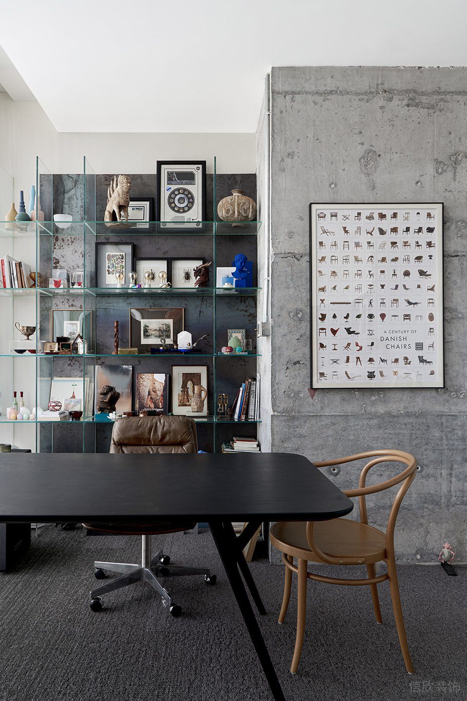 簡約時尚風(fēng)辦公室裝修設(shè)計 工業(yè)感獨立辦公室