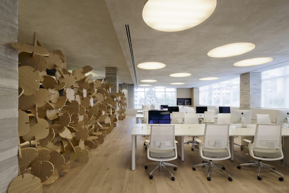 簡約原木風辦公室裝修設計原木色辦公區 簡約原木風辦公室裝修設計原木色辦公區