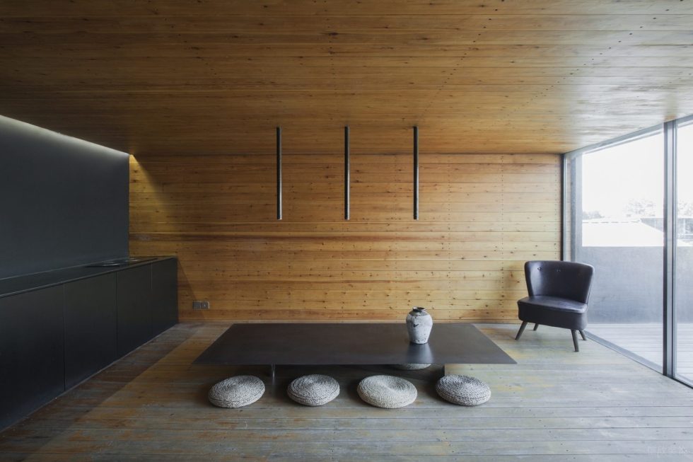 素雅極簡(jiǎn)風(fēng)辦公室裝修設(shè)計(jì)原木色休閑室