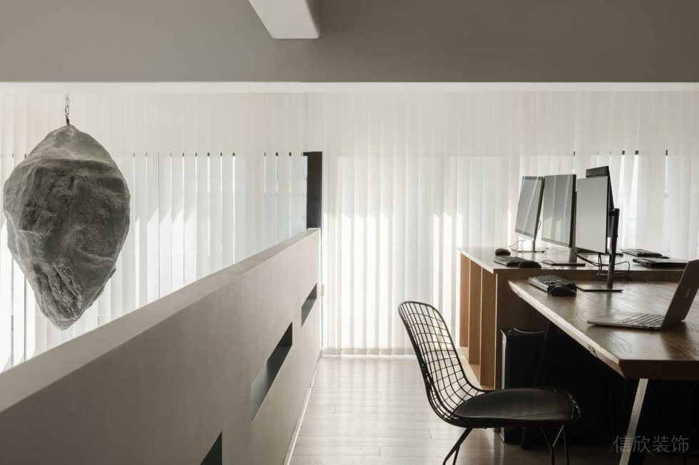 深圳南山區(qū)西麗健興科技大廈現(xiàn)代田園風(fēng)辦公室裝修設(shè)計 玄關(guān)隔斷