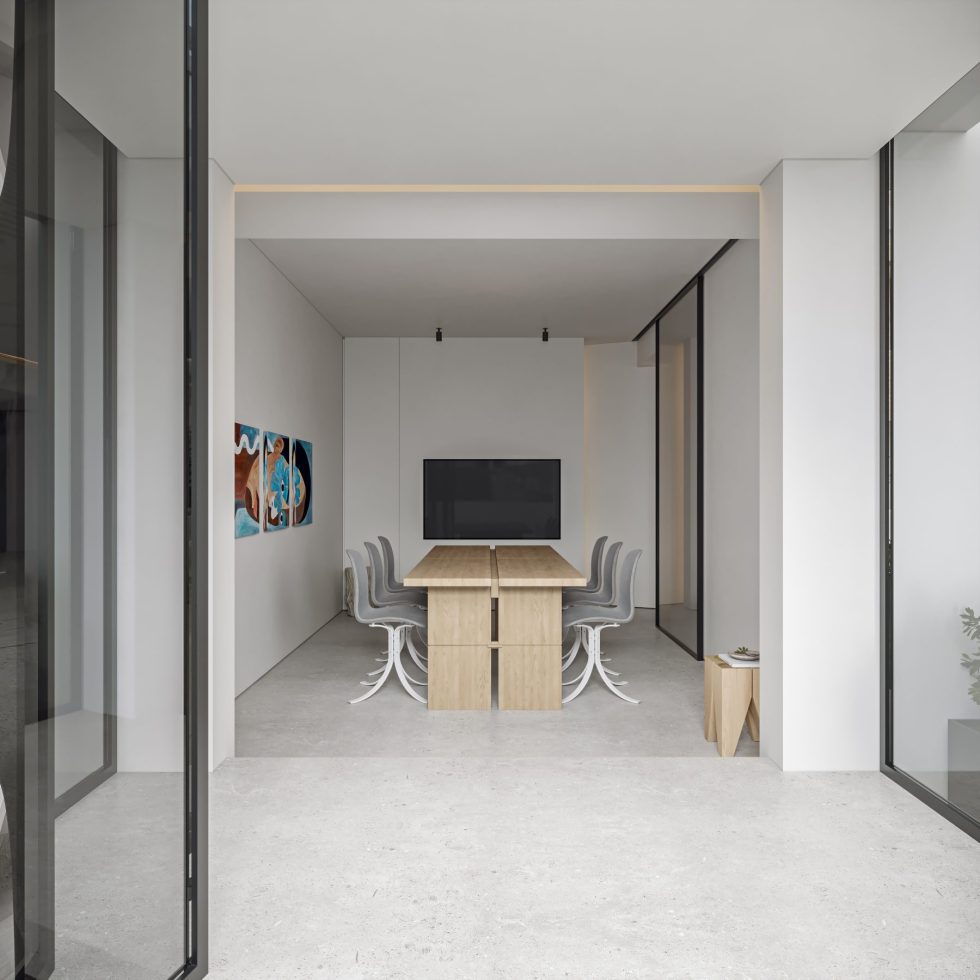 深圳市龍崗區(qū)極簡(jiǎn)工業(yè)風(fēng)新辦公場(chǎng)地 正式洽談區(qū)