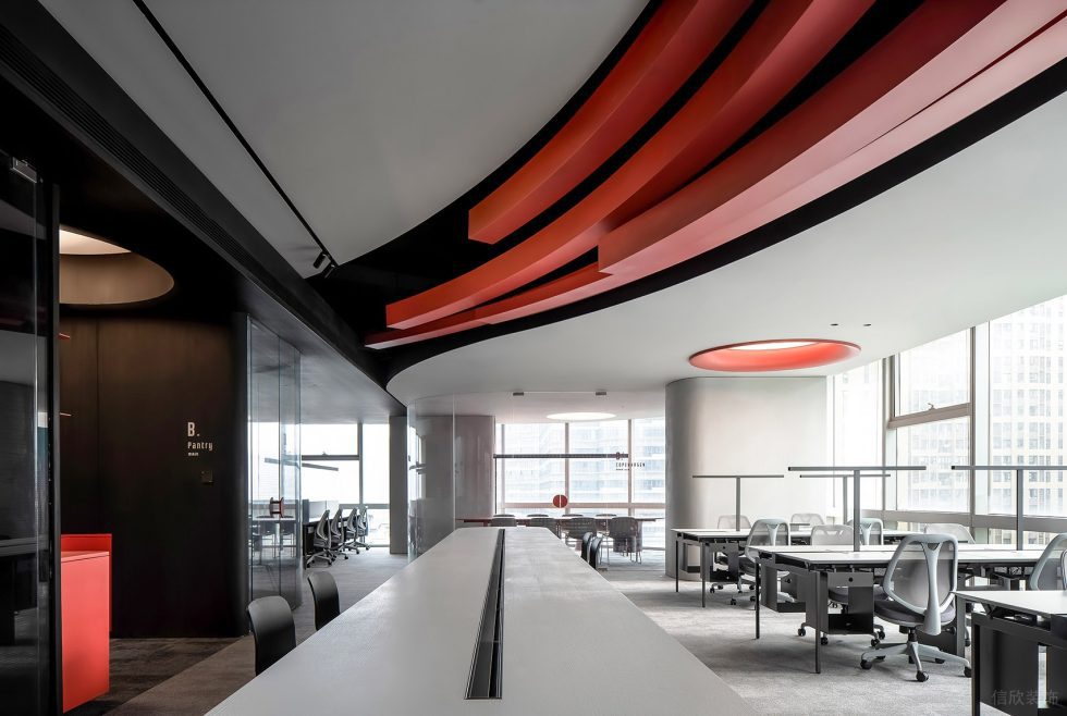 深圳市南山區(qū)保利城大廈1500平方米現(xiàn)代主義辦公室 (16)