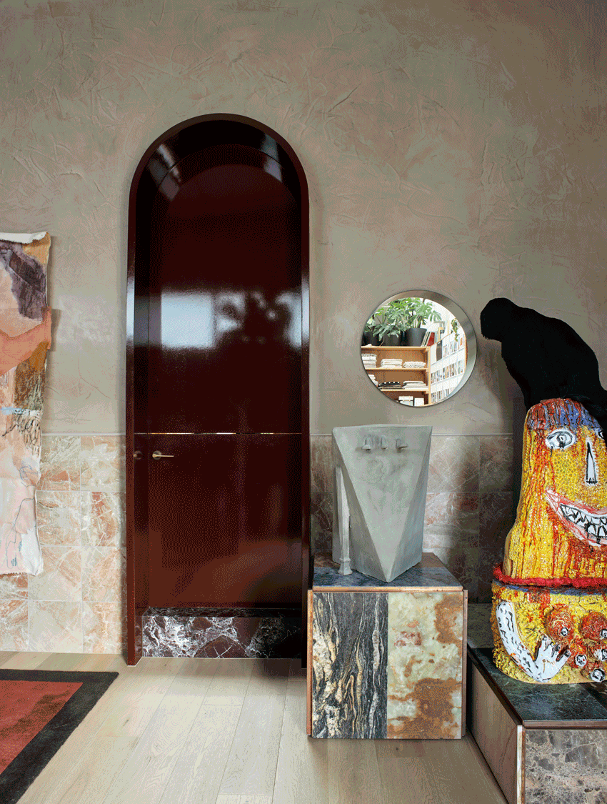 深圳市南山區(qū)深圳灣科技生態(tài)園地中海風(fēng)格辦公室裝修設(shè)計方案 入口拱形門