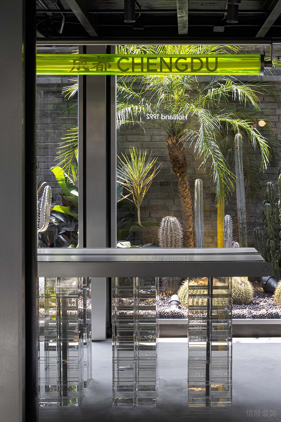 現(xiàn)代新中式甜品店金屬吧質(zhì)感臺裝修設(shè)計