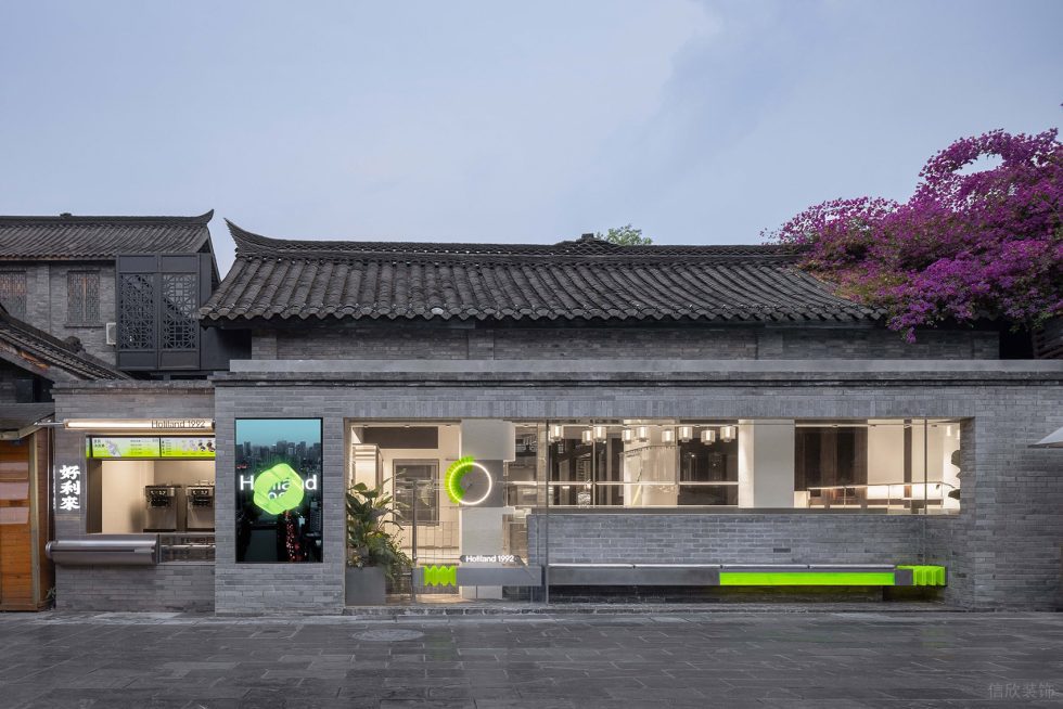 現(xiàn)代新中式甜品店新中式感外墻裝修設(shè)計