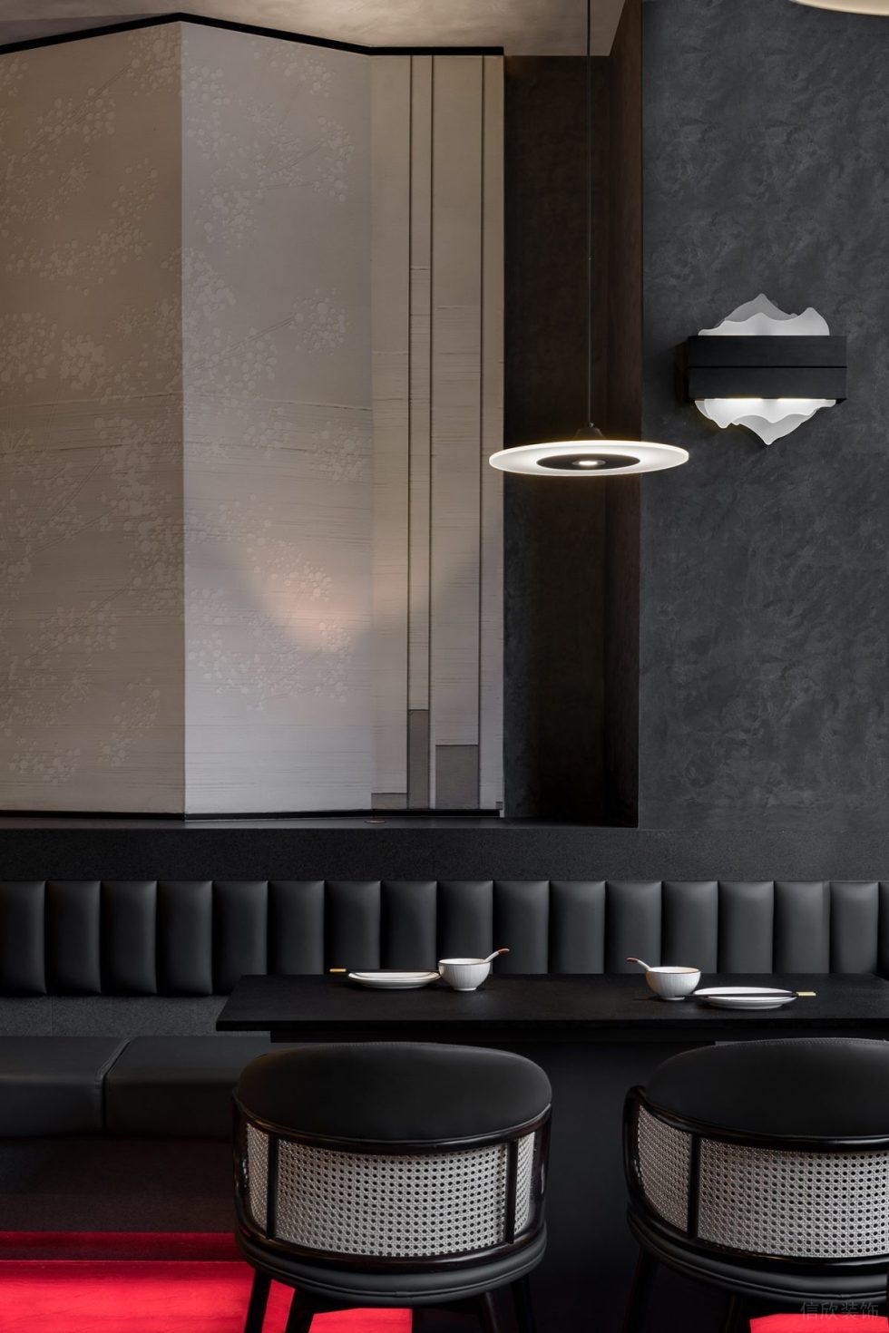 新中式中餐廳簡約中式燈具設(shè)計裝修