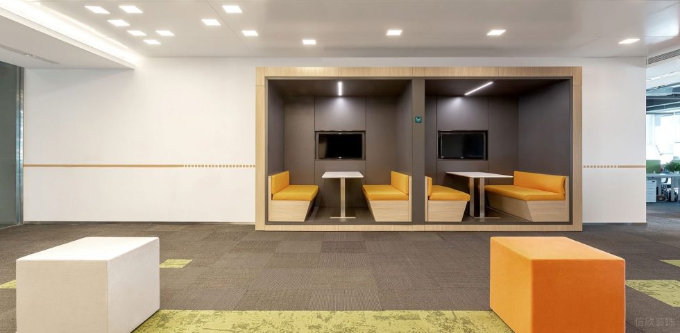 淡色現(xiàn)代風(fēng)辦公室裝修設(shè)計灰色調(diào)卡座洽談區(qū) 淡色現(xiàn)代風(fēng)辦公室裝修設(shè)計灰色調(diào)卡座洽談區(qū)