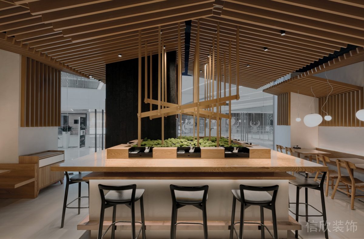 深圳羅湖區(qū)桂圓面館大方桌裝修設(shè)計