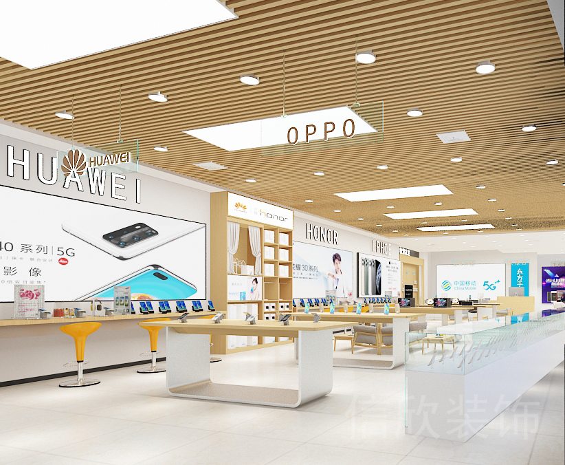 深圳南山前海萬象城手機(jī)數(shù)碼店裝修墻面燈箱廣告