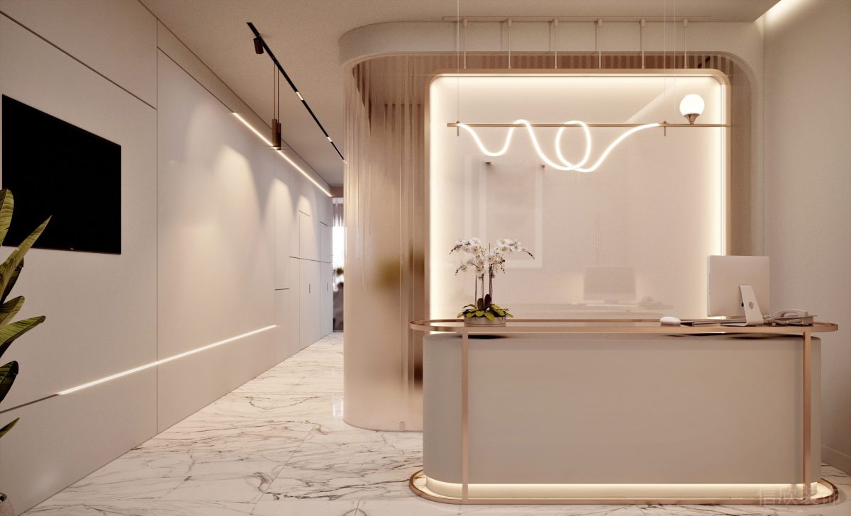 牙科口腔診所裝修前臺服務接待臺