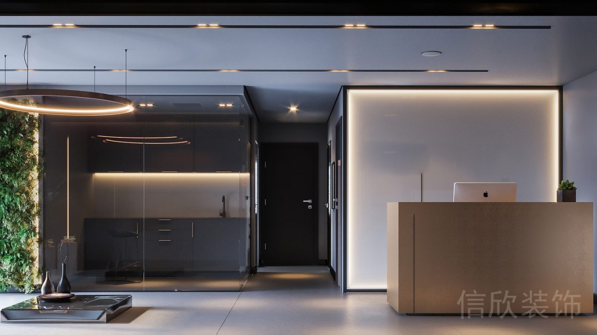 大廳全景室內(nèi)噴泉裝修設計