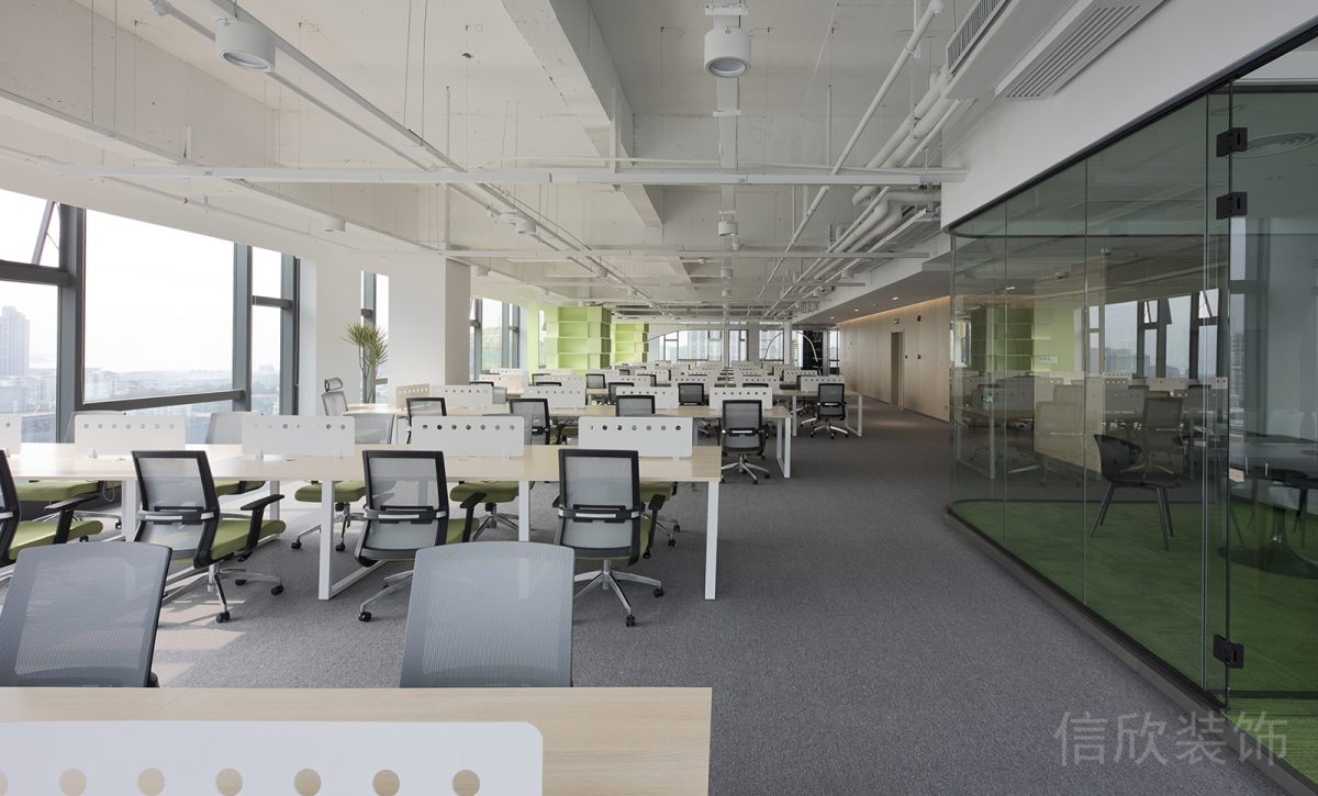 極簡(jiǎn)現(xiàn)代風(fēng)辦公空間開(kāi)放辦公區(qū)裝修設(shè)計(jì)