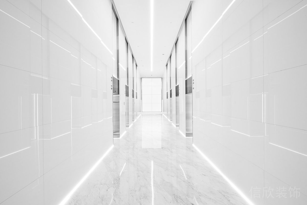 簡(jiǎn)約風(fēng)直線設(shè)計(jì)內(nèi)嵌燈帶辦公室裝修