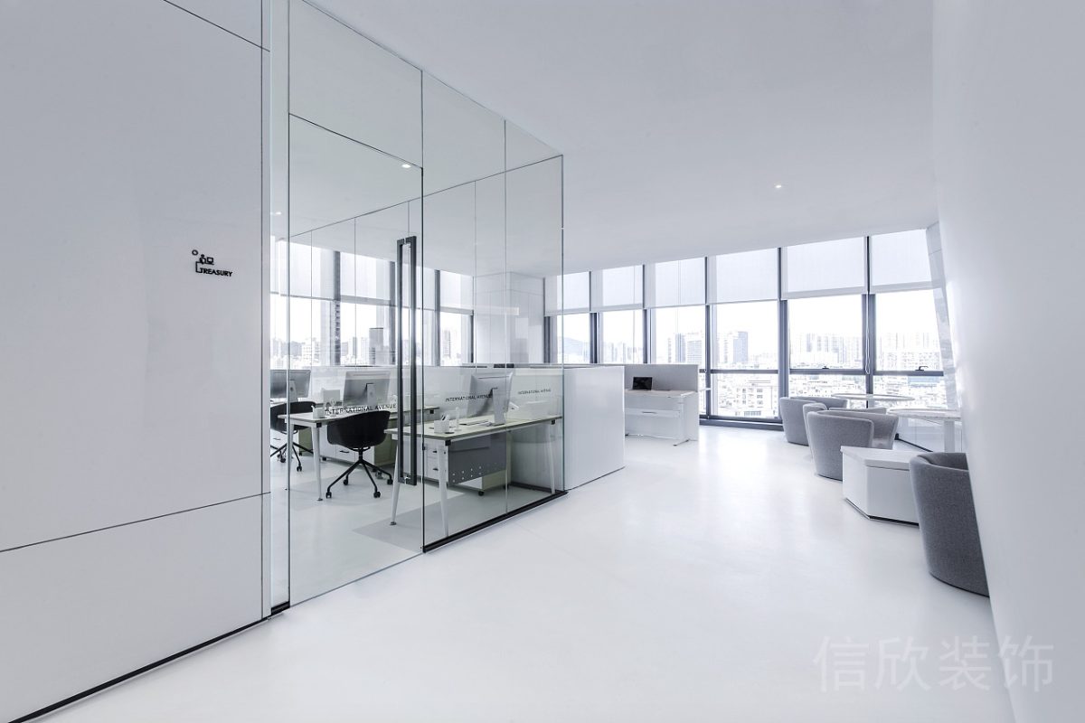 雙層玻璃辦公室走廊設(shè)計(jì)