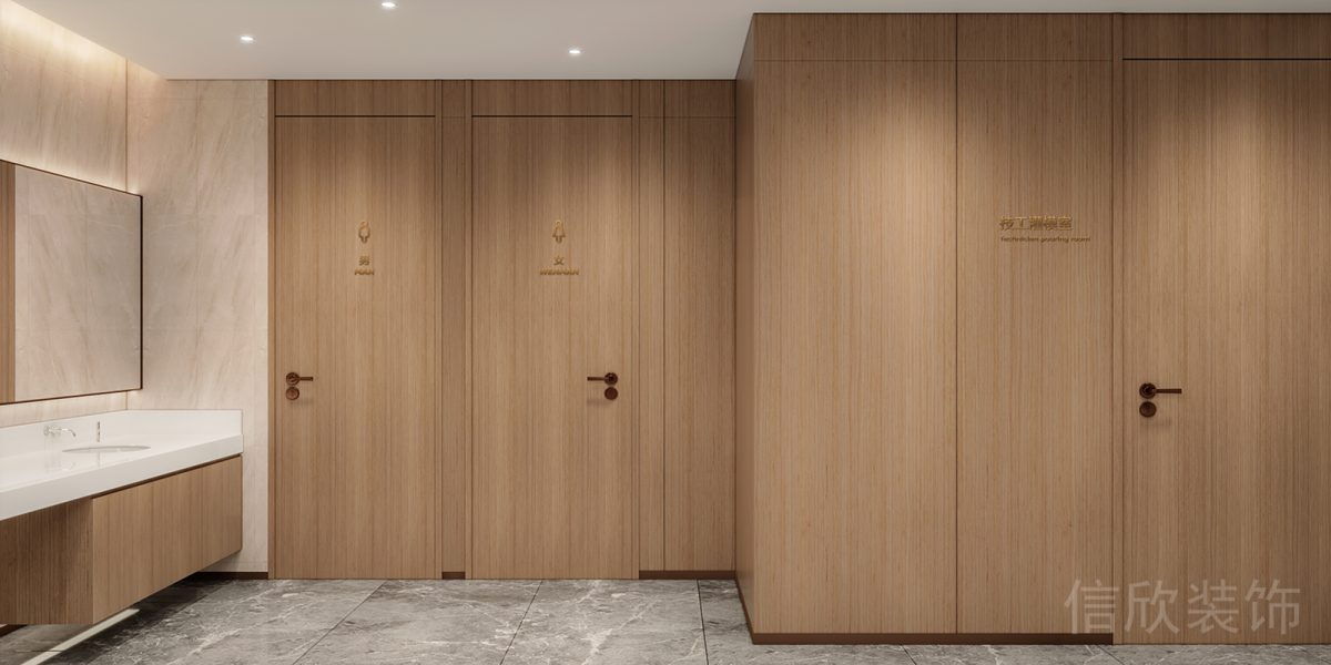 天安科技產(chǎn)業(yè)園口腔中心廁所純木設計