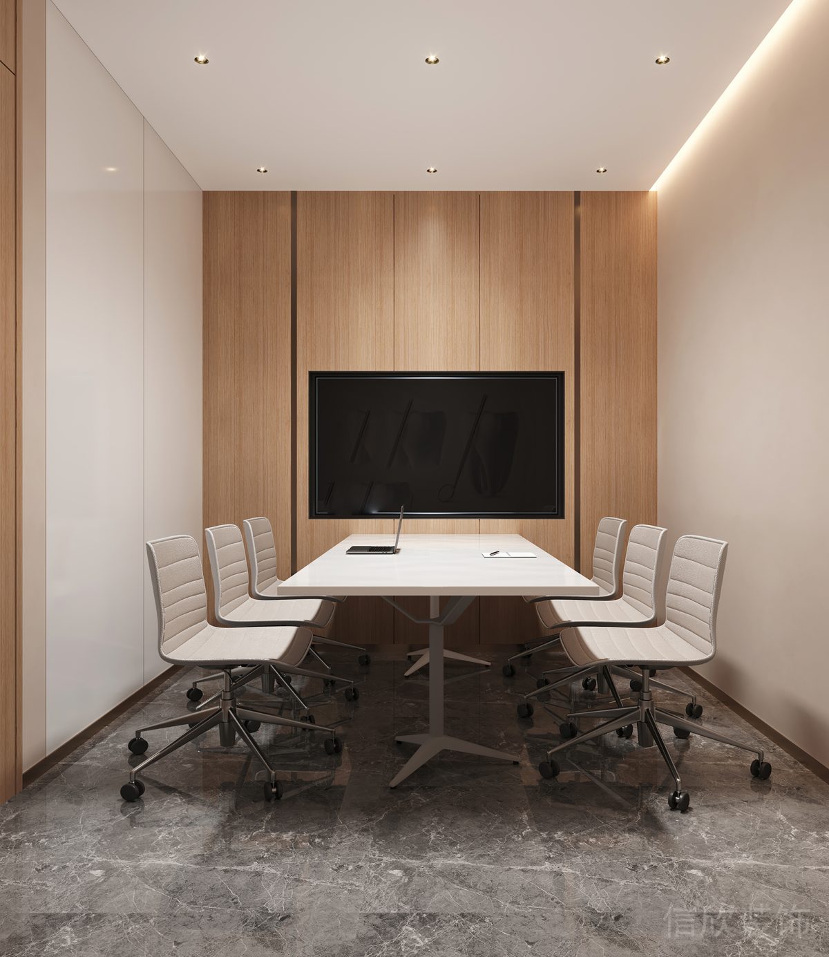 天安科技產(chǎn)業(yè)園口腔中心交流室暖色調(diào)