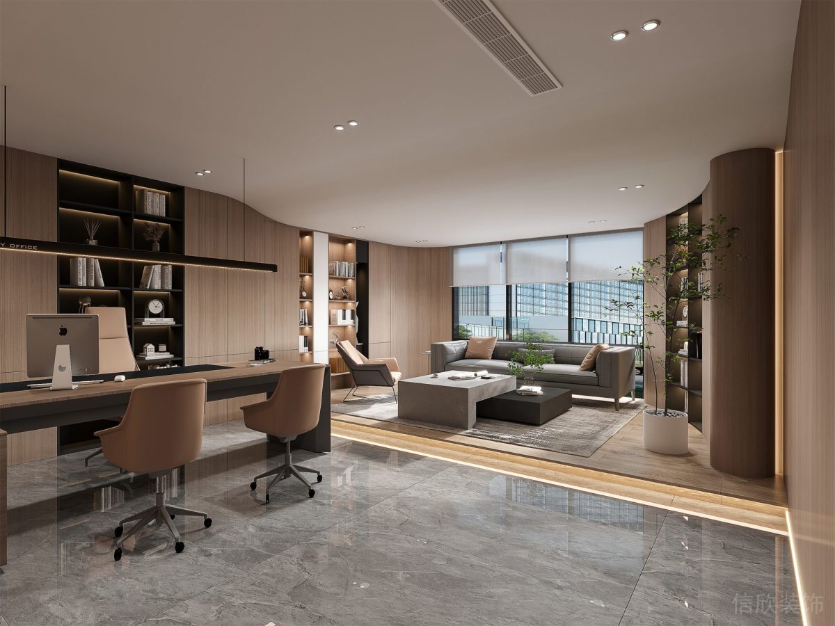 現(xiàn)代簡約風(fēng)辦公室裝修設(shè)計 總經(jīng)理辦公室