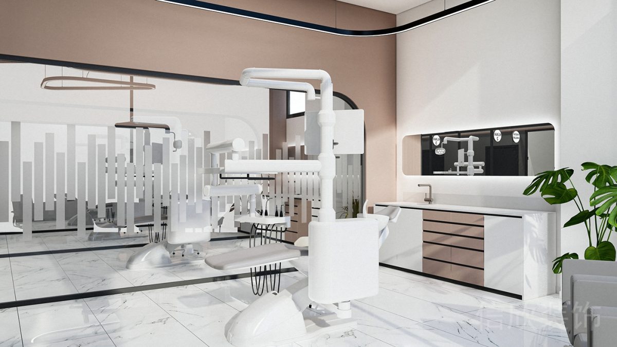 消毒洗手臺多格收納設(shè)計(jì)純白衛(wèi)生器械門診口腔裝修